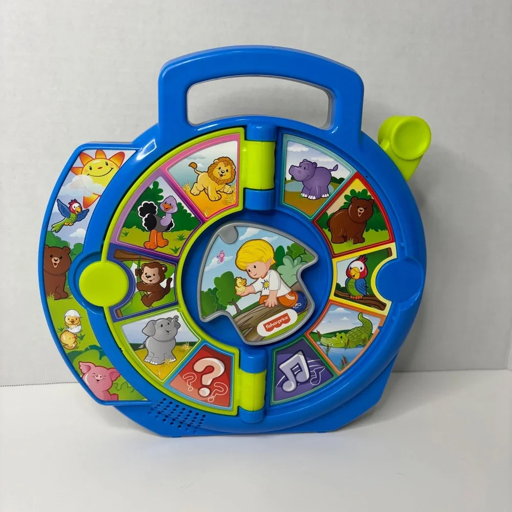 Fisher-Price Little People World of Animals See 'n Say DVP80 Blue Toddler Toy
